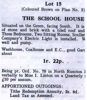 school house particulars